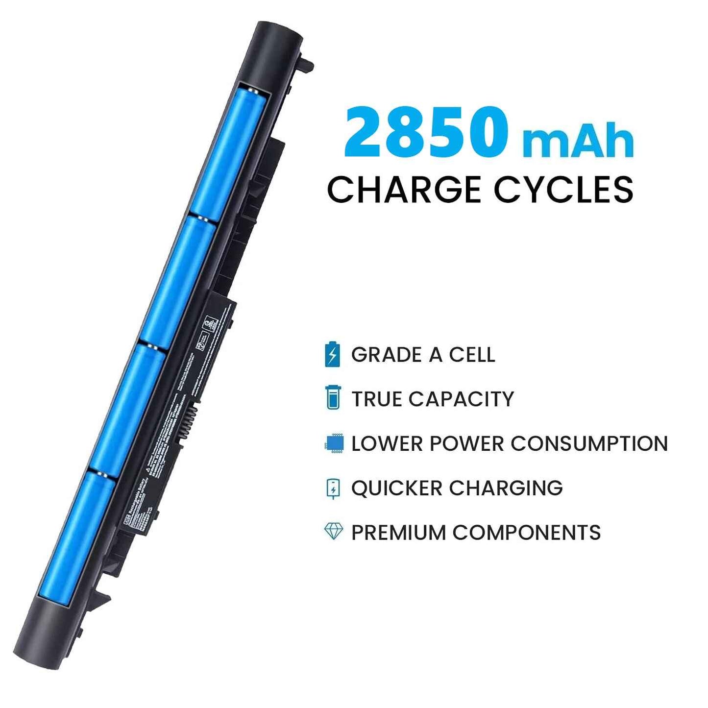 Laptop Battery 2850mAh 41.6Wh Replacement for HP 15-bs025nx 15-bs071nia 15-bs640ur Battery